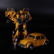 Yangmei Transformatör Qt-01 Battletrap Kodiak Bumblebee Beetle Deformasyon Robotu Op Sütunu Optimus Prime Transformer Oyuncak Stüdyo Serisi Film Versiyonu Araba Robot Modeli 7 Inç (Renk: P (Yurt Dışından)