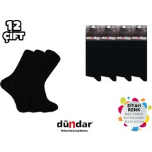 Dündar 003-1 Dikişsiz Erkek Likralı Penye Çorap 12'li