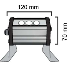 Wondeks 3W 10 cm Wallwasher Kırmızı