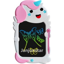 Janjonstar Karikatür LCD El Yazısı Tahtası Çocuklar Için Grafiti Boyama Elektronik Işık Enerjisi Genç Öğrenciler Için Küçük Yazı Tahtası Çizim Yazı Tahtası (Yurt Dışından)