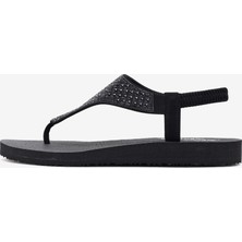 Skechers Meditation  -  Rockstar Kadın Siyah Sandalet 119770 Bbk