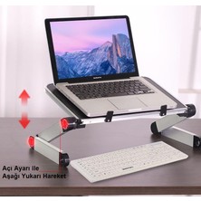 Upway Ayarlanabilir Katlanabilir Dizüstü Bilgisayar Masası Soğutucu Fanlı Macbook Stand