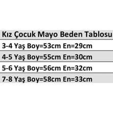Pistyle Kız Çocuk Unicorn Desenli Mayo ve Bone.tam Kalıptır. Beden Tablosunu Dikkate Alınız Lütfen. Ince Kumaş Çabuk Kuruma Özelliği Güneşten Koruma