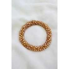 Petek Aksesuar Xl Büyük Full Kristal Lastik Toka 7 Cm.