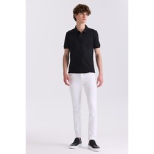 Siyah Slim Fit Polo Yaka T-Shirt