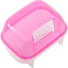 Sagrado Pembe Beyaz Küçük Hamster Banyo Kum Kafesi Pet Banyo 10 x 7 x 7 cm (Yurt Dışından)