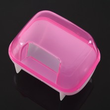 Sagrado Pembe Beyaz Küçük Hamster Banyo Kum Kafesi Pet Banyo 10 x 7 x 7 cm (Yurt Dışından)