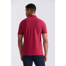 Gül Kurusu Slim Fit Polo Yaka T-Shirt