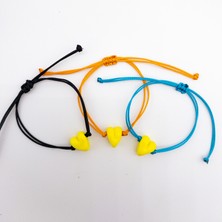 Hanecambaz Limon Sarı Murano Kalp Bileklik El Yapımı