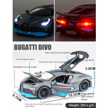 Ruiwen Yeni Audi Bugatti Alaşım Araba Modeli Çocuk Ses Simülasyonu Araba Modeli (Yurt Dışından)