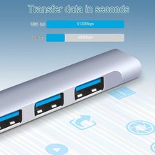 Alfalink AL-A809 USB 3.0 4 Port 3.0 Slim USB Çoğaltıcı