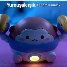 Ruiwen Elektrikli Yuvarlanan Maymun, Dokunmatik Ses Kontrolü, Sensörlü Işık ve Müzik, Bebek Oyuncakları (Yurt Dışından)