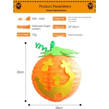 Ruiwen Cadılar Bayramı Dekorasyonu El Yapımı Diy Çocuk Feneri Kağıt Fener Kabak Fener (Yurt Dışından)
