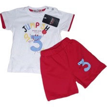 Bb Kids Kırmızı Şortlu Erkek Bebek Takım