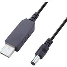 Caddemia USB To Dc 5.5*2.5 mm Uçlu 9 Volt 1 Amper 5 Voltu-9 Volta Çevirici Adaptör (4434)