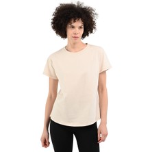 Icona2 Kadın Beyaz Günlük Stil T-Shirt 24YKTL18D20-CHK