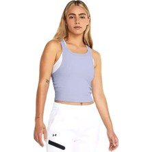 Meridian Rib Crop Kadın Mor Antrenman Atlet 1384008-539