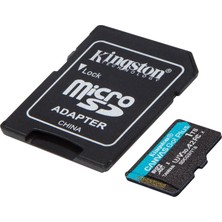 Kingston Canvas Go! Plus 1tb Microsd Class 10 Uhs-I U3 V30 A2 Hafıza Kartı 170MB/S’YE Varan Okuma, 90MB/S’YE Varan Yazma Sdcg3/1tb