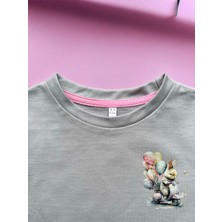 Dgk Collection Lacose Kız Çocuk Elbise Baskılı %100 Cotton Pike
