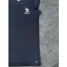 Dgk Collection Lacose Kız Çocuk Elbise Baskılı %100 Cotton Pike