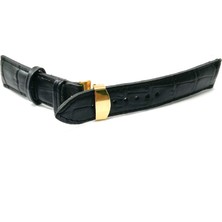 Fado Hertür Saate Uygun  Kelebek  Toka  20 mm  Siyah  Sarı Tokalı   Kordon