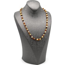 Safnaturel Damla Kehribar Kolye Litvanya Sertifikalı – 48 cm