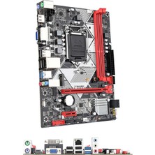 Kigiwaa B75-H Masaüstü Bilgisayar Anakartı LGA1155 Usb3.0 Desteği 16 Gb'a Kadar Ddr3 Ram Yuvaları PCL-E3.016X Gigabit Lan Kartı (Yurt Dışından)