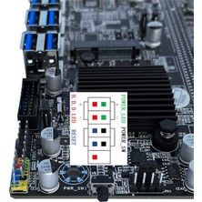 Kigiwaa B75 Usb-Btc Madencilik Anakart Cpu+Soğutma Fanı+4g Ddr3 Bellek+Sata Kablosu+Termal Gres+Çerçeve LGA1155 Ddr3 Msata VGA Eth (Yurt Dışından)