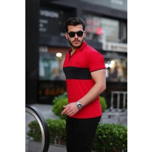 3A Moda Erkek Pamuk Serin Tutan Dar Kesim Polo Yaka T-Shirt