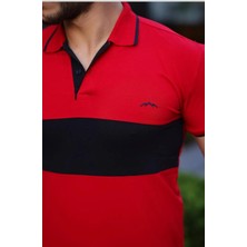 3A Moda Erkek Pamuk Serin Tutan Dar Kesim Polo Yaka T-Shirt