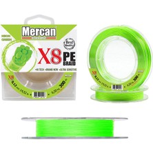 Mercan Pe Örgü Platinum X8 Neon Yeşil Ip 150M Makara Misina