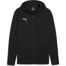 Puma Teamfinal Casuals Hooded Erkek Futbol Ceketi 65852803 Siyah