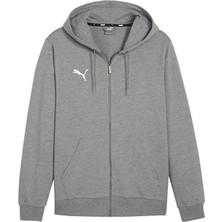 Puma Teamgoal Casuals Hooded Erkek Futbol Ceketi 65859533 Gri