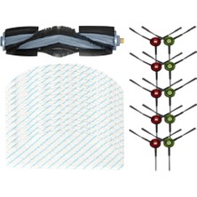 Kigiwaa 23 Adet Deebot T10 Elektrikli Süpürge Için Yedek Yedek Parça Yıkanabilir Ana Yan Fırçalar Paspas Bezi Zemin Temizleme (Yurt Dışından)