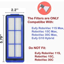 Kigiwaa Robovac 11S Max, Robovac 15C Max, Robovac 30C Max, Robovac G30 Filtre Aksesuarları ile Uyumlu Yedek Parçalar (Yurt Dışından)