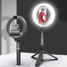 CoverZone Uzaktan Kumandalı Taşınabilir Yayıncı Aydınlatması Tripod Boyu Ayarlanabilir Mini LED Işık