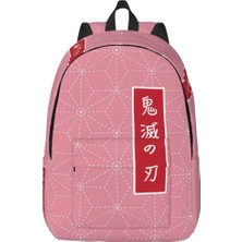 Yuying Shop No.6 Stili 31X16X45CM Özel Kimetsu Hiçbir Yaiba Anime Kanvas Sırt Çantaları Erkek Kadın Rahat Sırt Çantası Koleji Okul Için Iblis Avcısı Nezuko Çanta (Yurt Dışından)