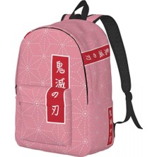 Yuying Shop No.6 Stili 31X16X45CM Özel Kimetsu Hiçbir Yaiba Anime Kanvas Sırt Çantaları Erkek Kadın Rahat Sırt Çantası Koleji Okul Için Iblis Avcısı Nezuko Çanta (Yurt Dışından)