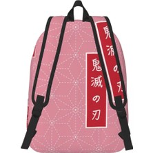 Yuying Shop No.6 Stili 31X16X45CM Özel Kimetsu Hiçbir Yaiba Anime Kanvas Sırt Çantaları Erkek Kadın Rahat Sırt Çantası Koleji Okul Için Iblis Avcısı Nezuko Çanta (Yurt Dışından)