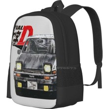 Yuying Shop Sırt Çantası-Siyah Tarzı Tek Boyut Intial-D Akina's Pride Genç Kızlar Için Okul Çantaları Dizüstü Seyahat Çantaları Jdm Ilk D Takumi Fujiwara AE86 Trueno Yarış Arabası (Yurt Dışından)