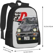 Yuying Shop Sırt Çantası-Siyah Tarzı Tek Boyut Intial-D Akina's Pride Genç Kızlar Için Okul Çantaları Dizüstü Seyahat Çantaları Jdm Ilk D Takumi Fujiwara AE86 Trueno Yarış Arabası (Yurt Dışından)