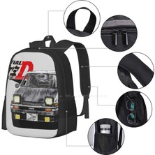 Yuying Shop Sırt Çantası-Siyah Tarzı Tek Boyut Intial-D Akina's Pride Genç Kızlar Için Okul Çantaları Dizüstü Seyahat Çantaları Jdm Ilk D Takumi Fujiwara AE86 Trueno Yarış Arabası (Yurt Dışından)