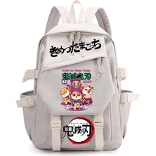 Yuying Shop No.18 Stili Demon Slayer Nezuko Sırt Çantası Kimetsu No Yaiba Karikatür Anime Erkek Kız Schoolbag Ilköğretim Ortaokul Öğrencileri Okul Çantası (Yurt Dışından)