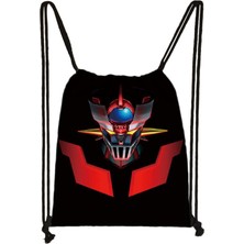 Yuying Shop No.6 Stili Yeni Anime Mazinger Z Ipli Çanta Erkek Kız Saklama Torbaları Genç Kadın Erkek Rahat Sırt Çantası Sırt Çantası Seyahat Çantaları (Yurt Dışından)
