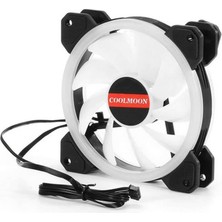 Coolmoon - 12CM Rgb Kasa Fanı 12V 6 Pin Fan - ( Kontrolcü Olmadan Çalışmaz )