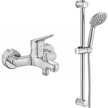 E.C.A Eca Spylos Banyo Bataryası + Eca Logica Sürgülü Duş Seti Üst Takımı