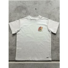 Dgk Collection Kız Çocuk Unicorn Baskılı T-Shirt %100 Cotton