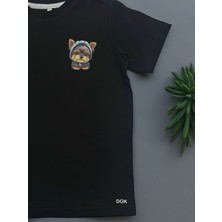 Dgk Collection Kız-Erkek Çocuk  Baskılı T-Shirt %100 Cotton
