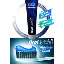 Oral White Cleaning Pro Ekstra Beyazlık Nane Ferahlığı 75ML