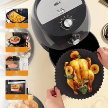 Holly Home 3'lü Silikon Airfryer Yonca Pişirme Kalıbı Seti; Siyah, Gri, Kırmızı Yonca Model 20X5CM